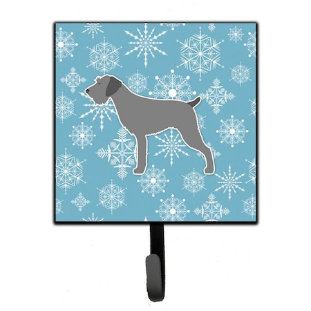 Jensendistributionservices Winter Snowflake German Wirehaired Pointer Leash or Key Holder MI1655943
